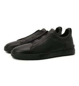 Zegna Кожаные кеды Triple Stitch