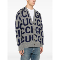 Gucci Кардиган из шерсти с логотипом-интарсией
