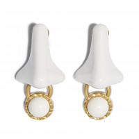 Schiaparelli Клипсы Nose с эмалью