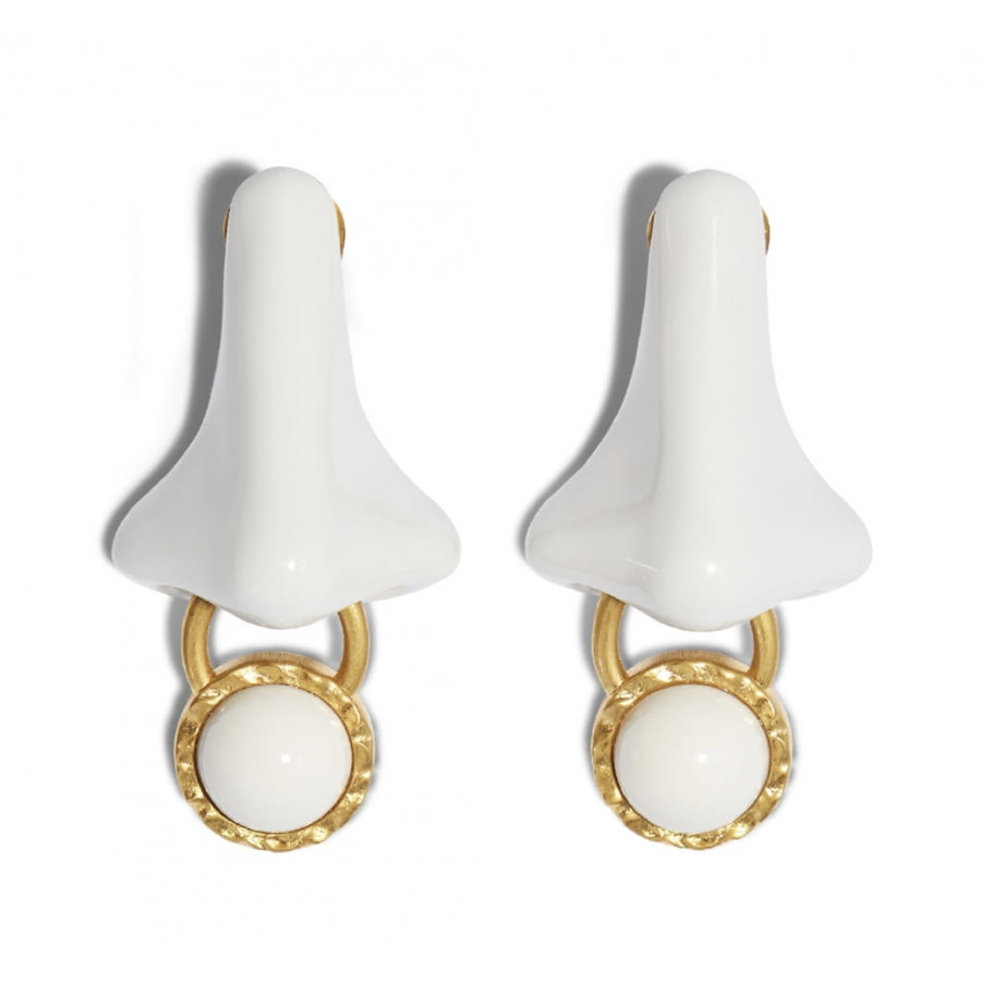 Schiaparelli Клипсы Nose с эмалью