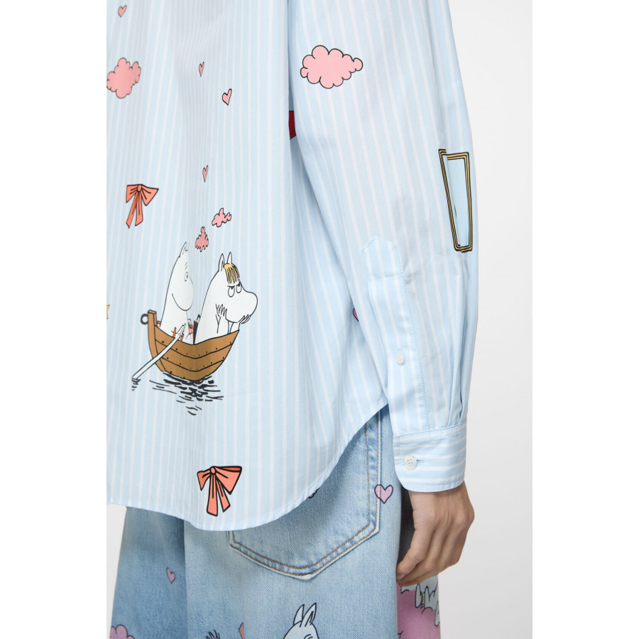 ACNE STUDIOS РУБАШКА НА ПУГОВИЦАХ ACNE STUDIOS X MOOMIN