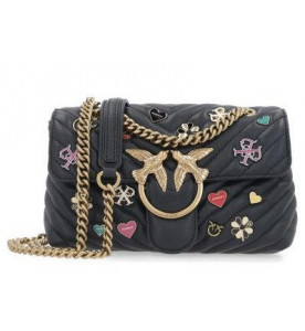 Pinko Сумка Mini Love Bag Puff V Quilt со значками