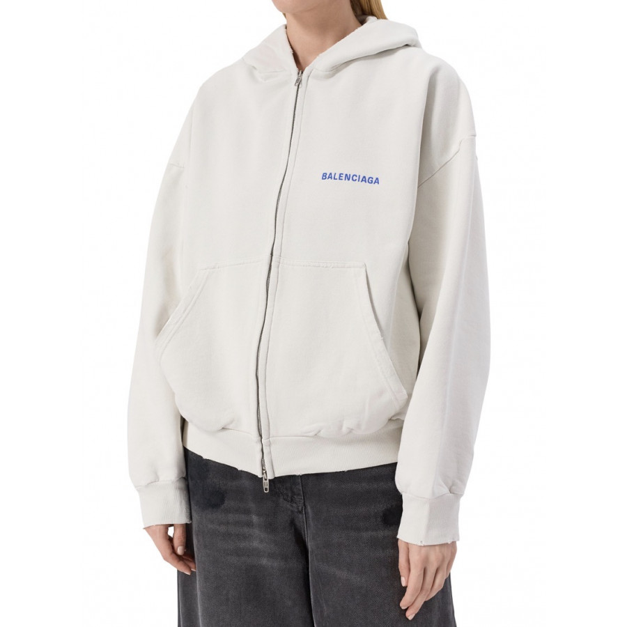 Balenciaga Хлопковая толстовка на молнии