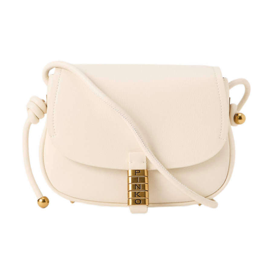 Pinko Маленькая сумка кросс-боди Saddle из кожи с декоративными узлами