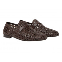 Loro Piana Лоферы из плетеной кожи Leon