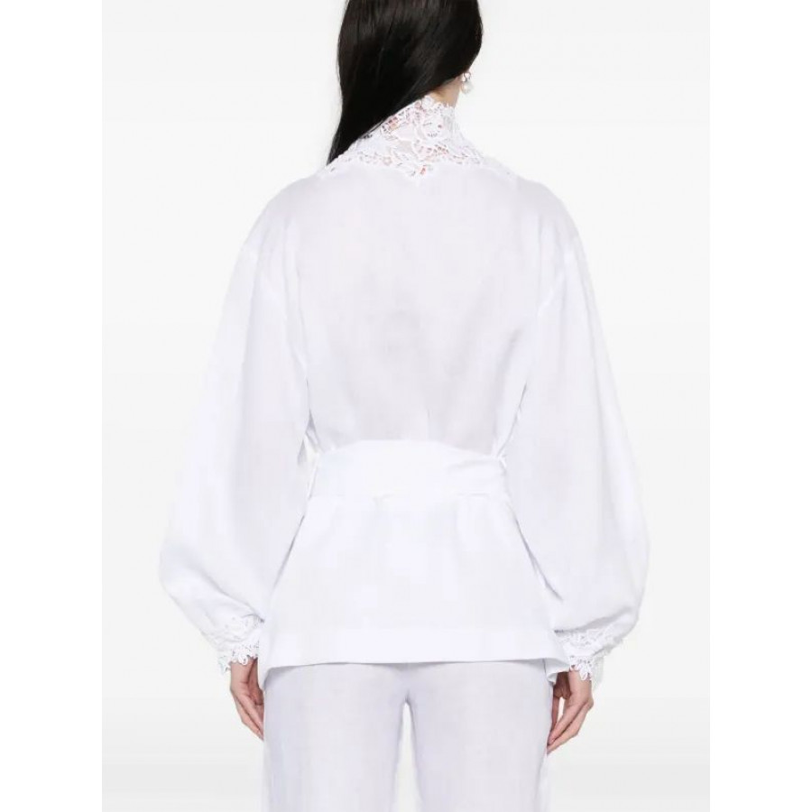 Ermanno Scervino Блузка с кружевом