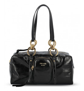 Prada Сумка Dangle Leather Medium с верхней ручкой