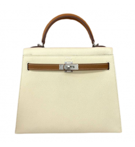 Hermes Kelly 25 Craie Etoupe Epsom