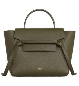 Celine Сумка MICRO BELT BAG из зернистой кожи