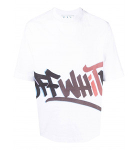 Off-White ФУТБОЛКА OFF-WHITE X GRAFFITI MILANO BY LEONARDO TOTINO С ПРИНТОМ ЛОГОТИПА