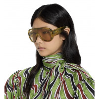 Gucci Солнцезащитные очки с геометрической оправой