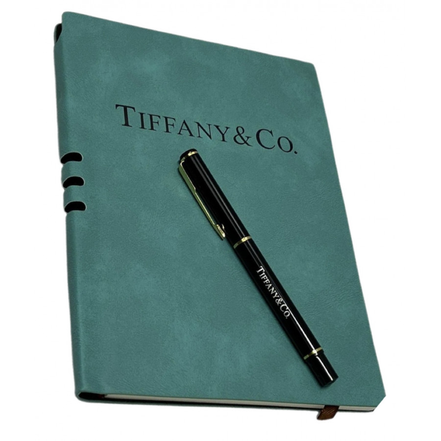 Tiffany & Co Замшевый блокнот с ручкой