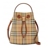 Burberry Сумка Small Check Monogram Bucket Bag