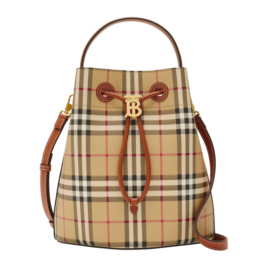 Burberry Сумка Small Check Monogram Bucket Bag