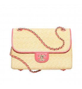 Chanel Маленькая плетеная сумка с клапаном