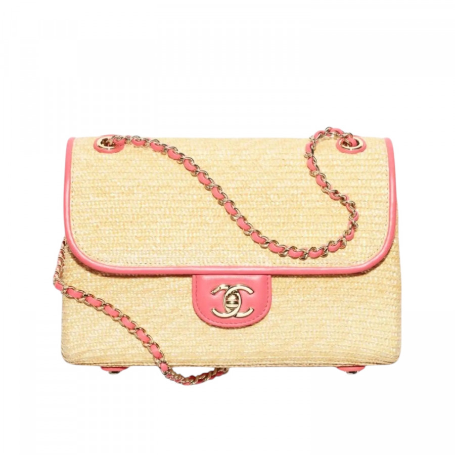 Chanel Маленькая плетеная сумка с клапаном