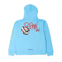 CHROME HEARTS Толстовка с капюшоном CHROME HEARTS MATTY BOY «BRAIN NEW» синяя