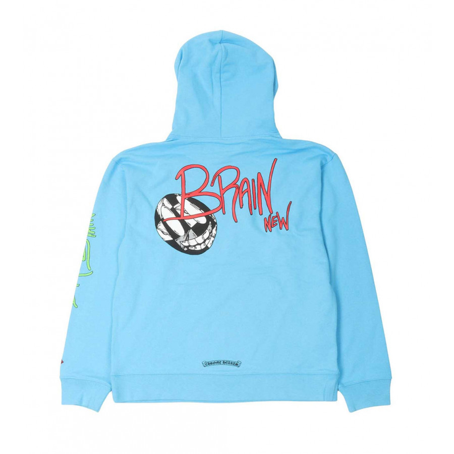 CHROME HEARTS Толстовка с капюшоном CHROME HEARTS MATTY BOY «BRAIN NEW» синяя