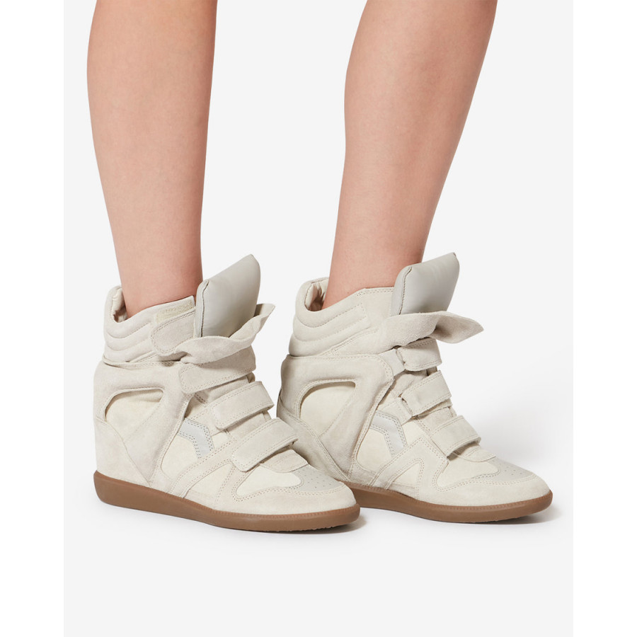 Isabel Marant Кожаные кроссовки на танкетке Bekett