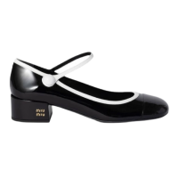 Chanel Туфли Mary Janes из двухцветной лакированной кожи