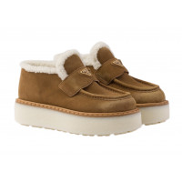 Prada Замшевые лоферы Suede с мехом