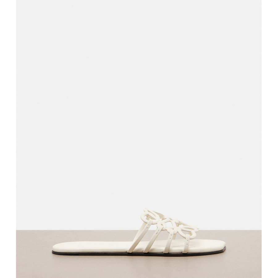 Loewe Кожаные шлепанцы Paula's Ibiza Petal Anagram
