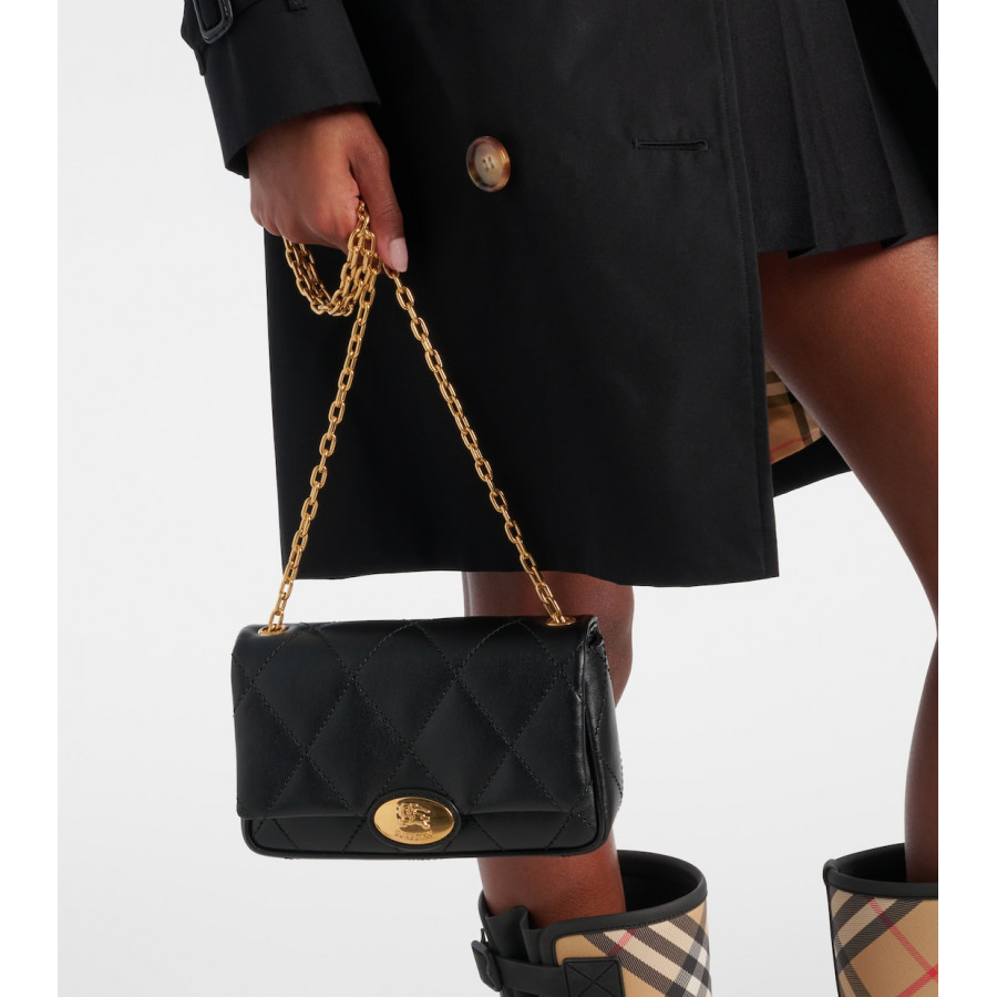Burberry Маленькая стеганая кожаная сумка через плечо