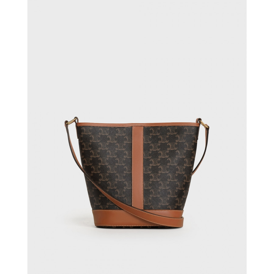 CELINE СУМКА SMALL BUCKET IN TRIOMPHE