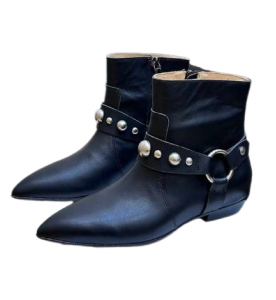 Isabel Marant Ботильоны Siago из кожи с отделкой