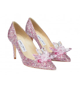 JIMMY CHOO Туфли-лодочки Rose Mix с острым носком, украшенные кристаллами