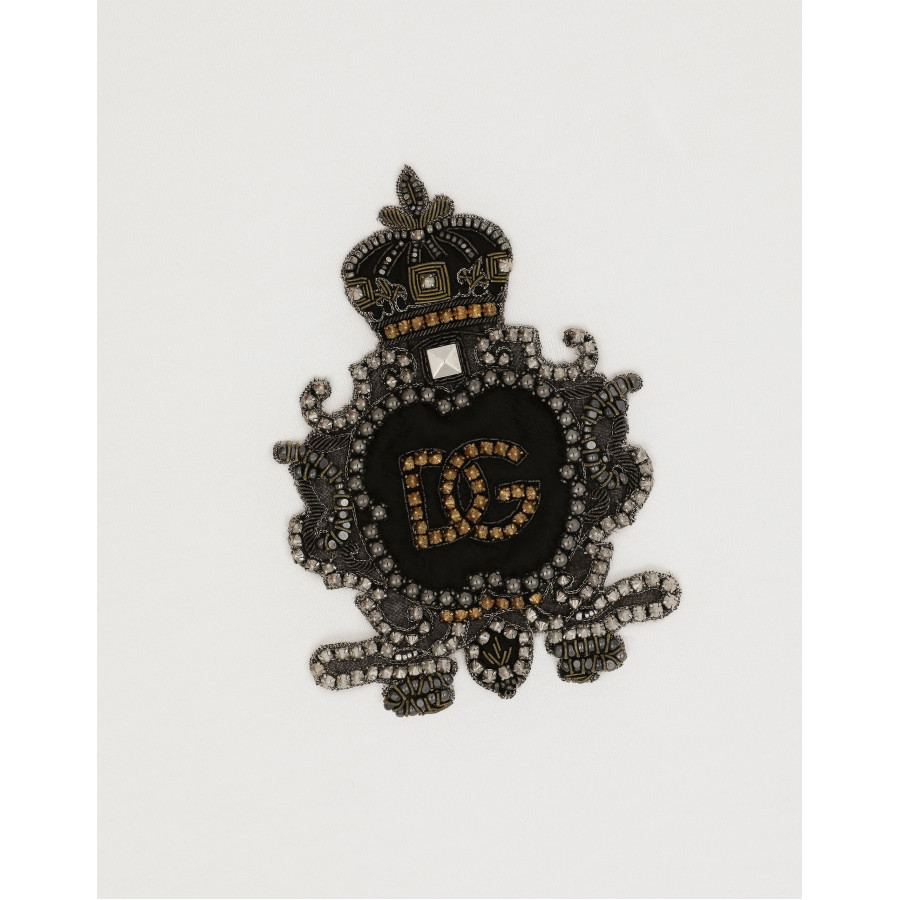 Dolce&Gabbana Футболка с геральдической нашивкой DG