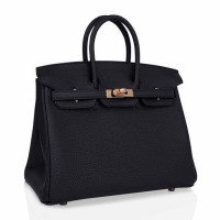 Hermes Сумка Birkin 25 Black Togo Gold Hardware