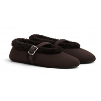 ALAIA БАЛЕТКИ ИЗ МЕРИНОСОВОЙ ОВЧИНЫ<br>