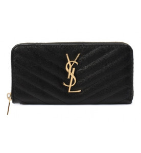 Saint Laurent Кожаное портмоне Monogram