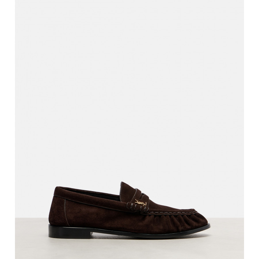 Saint Laurent Замшевые пенни-лоферы Le Loafer Cassandre