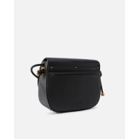 Pinko Большая сумка кросс-боди Saddle из кожи с декоративными узлами