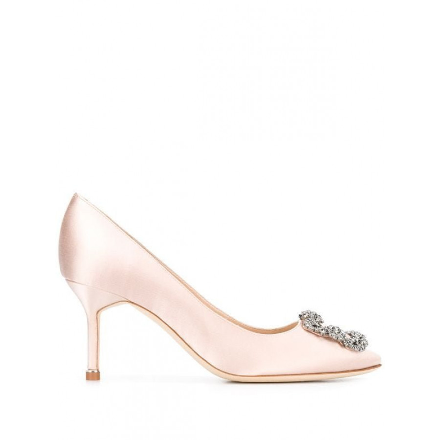 Manolo Blahnik Атласные туфли-лодочки Hangisi 70