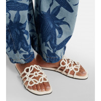 Loewe Кожаные шлепанцы Paula's Ibiza Petal Anagram