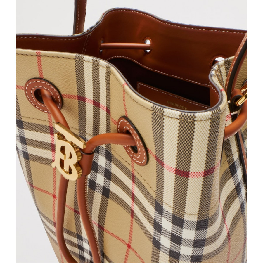 Burberry Сумка Small Check Monogram Bucket Bag