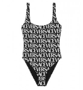 Versace СЛИТНЫЙ КУПАЛЬНИК С ЛОГОТИПОМ