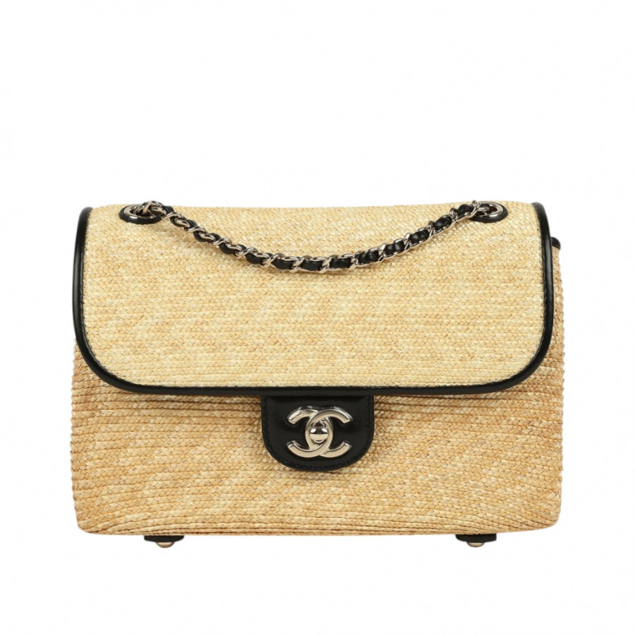 Chanel Маленькая плетеная сумка с клапаном