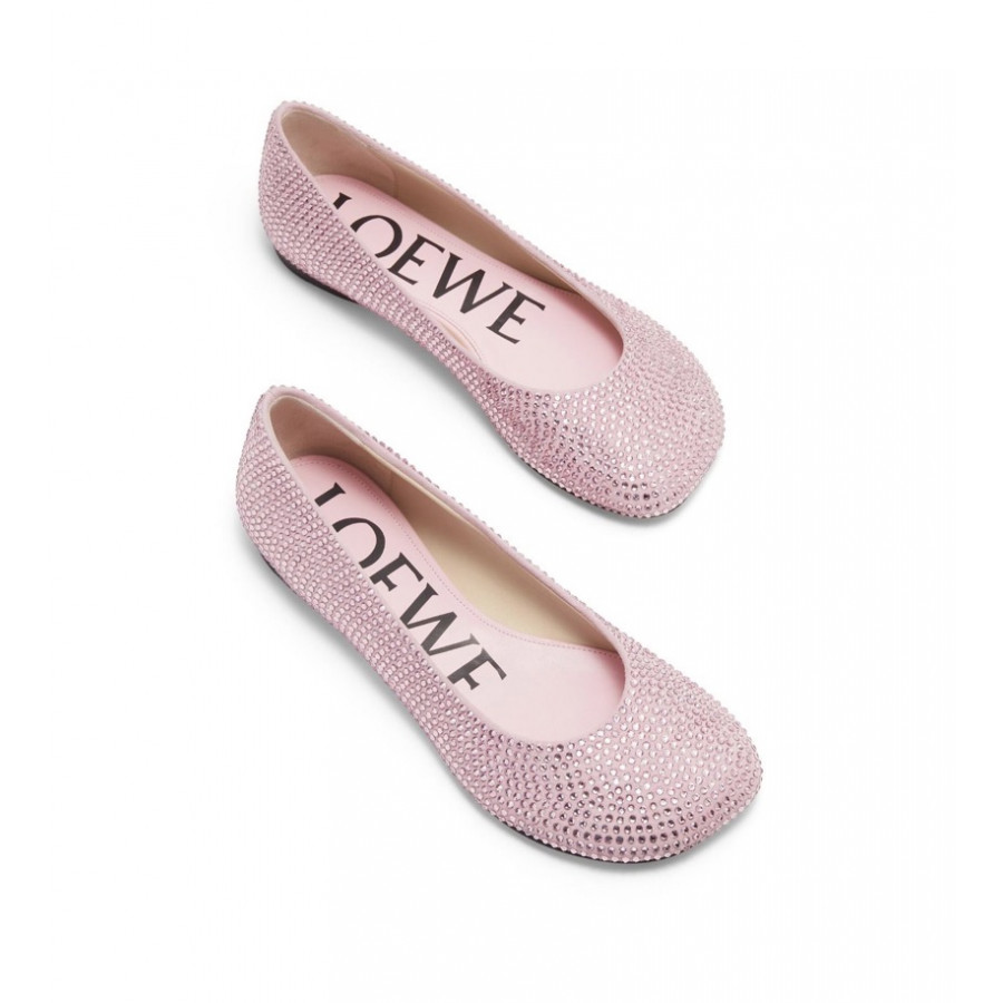 Loewe Балетки Toy Ballerina, украшенные кристаллами