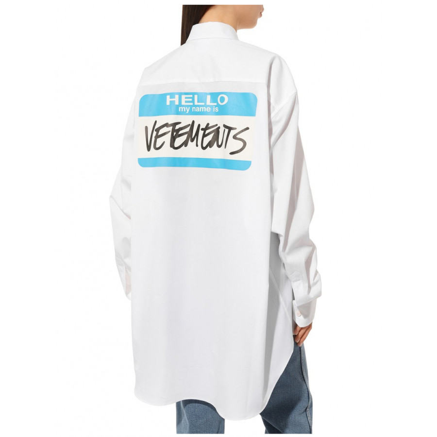 VETEMENTS Хлопковая рубашка
