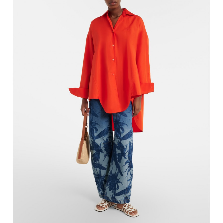 Loewe Кожаные шлепанцы Paula's Ibiza Petal Anagram
