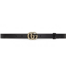 Gucci Ремень с жемчужной пряжкой GG
