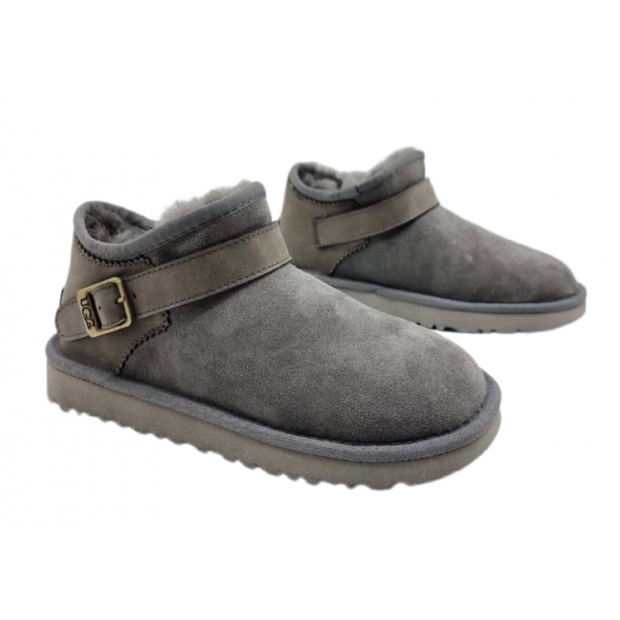 Ugg Женские ультра мини угги Ugg Ultra Mini Strap Grey