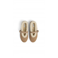 ALAIA БАЛЕТКИ ИЗ МЕРИНОСОВОЙ ОВЧИНЫ<br>