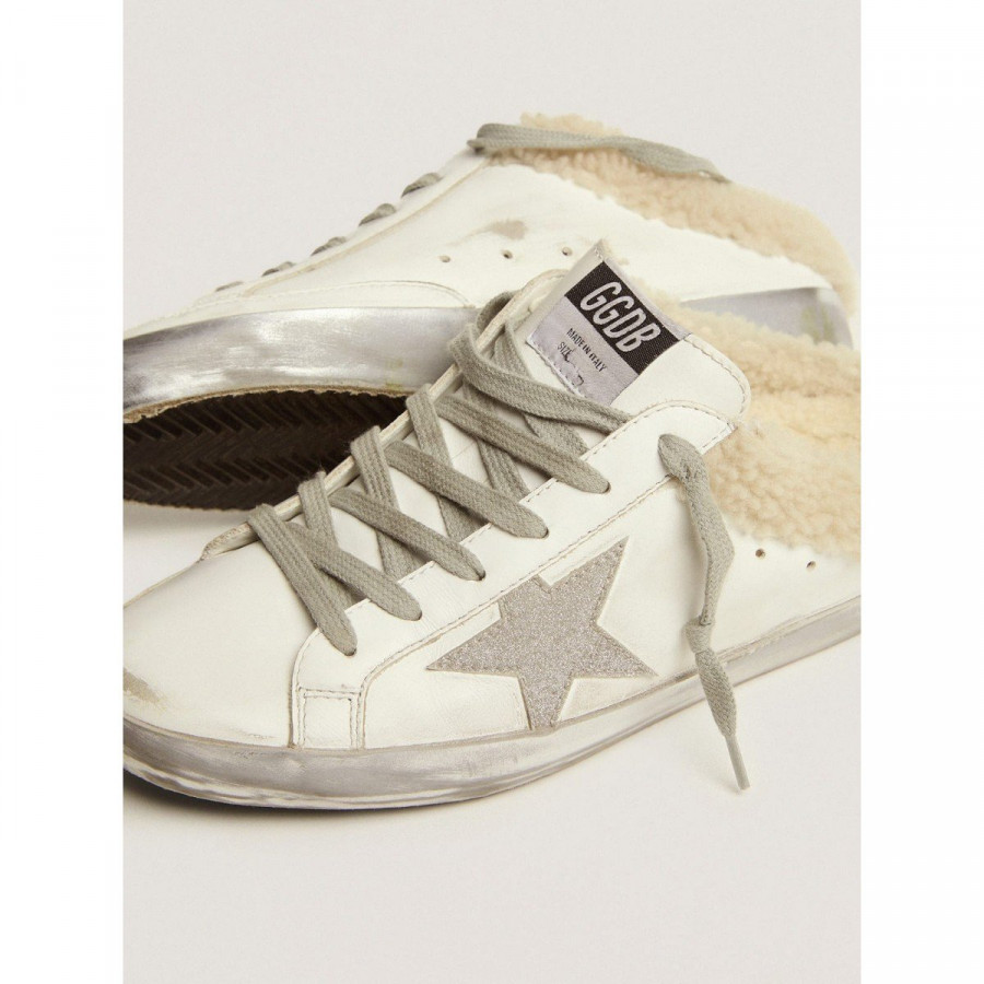 Golden Goose Меховые сабо Super-Star