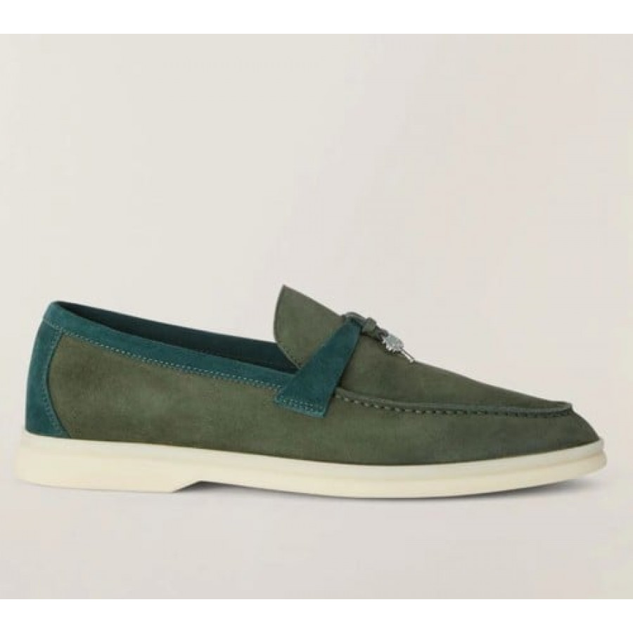 Loro Piana Замшевые лоферы Summer Charms Walk
