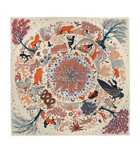 Hermes Шаль Sous le Charme d'Orphee 140